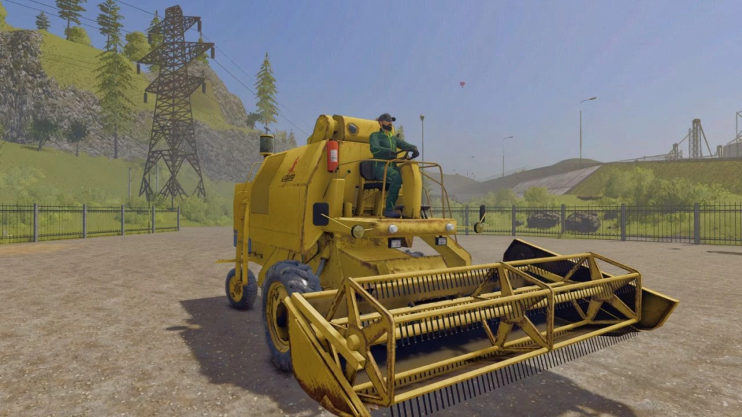 Farming Simulator 25 mod: yellow Legendary Lizard 7210 v1.0.0.0 used for land management and harvesting in FS25.