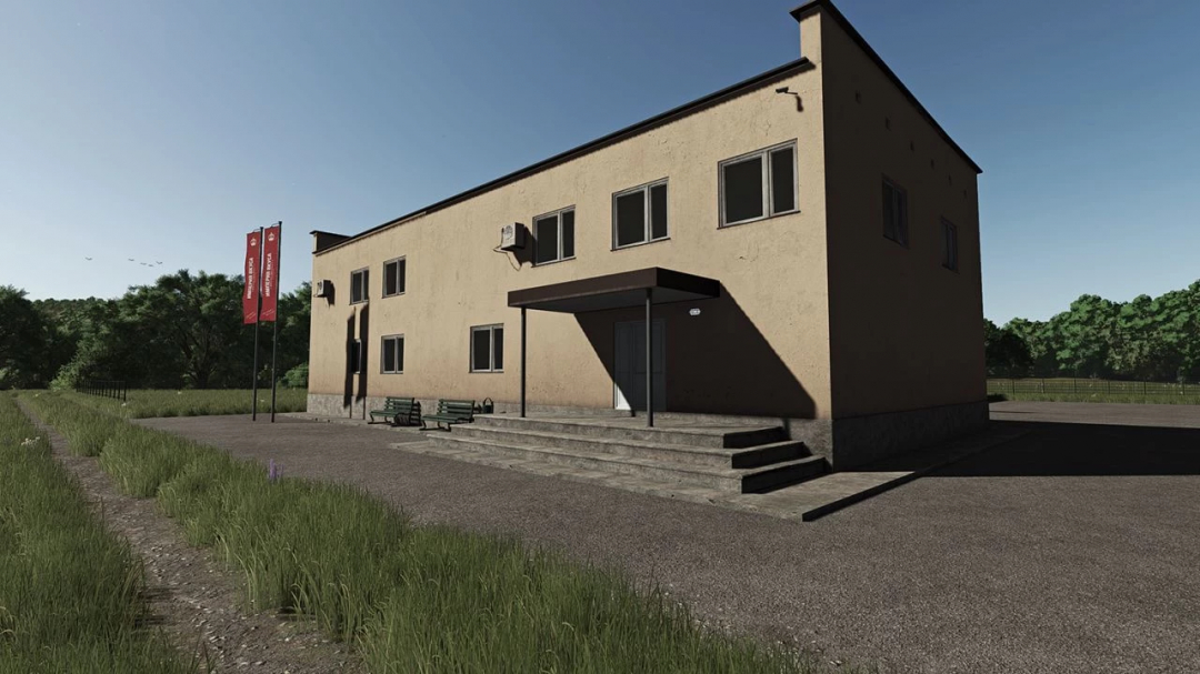 Farming Simulator 25 mod: Meat Processing Plant v1.0.0.0, a building used for meat processing in the game.