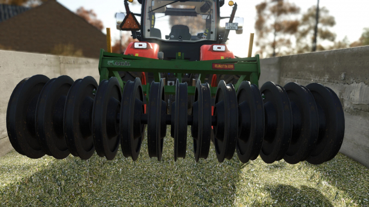 fs25-mods, Farming Simulator 25 mod, Framest SH 3500 implement attached to a tractor, used for soil tillage in farming activities.