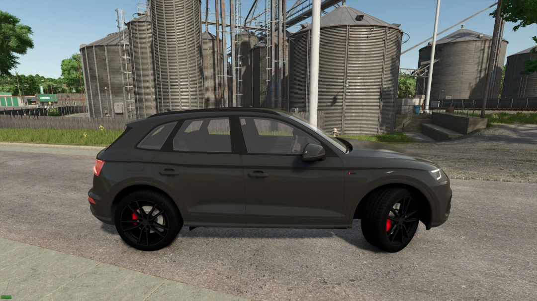 Farming Simulator 25 mod showcasing the Audi Q5 T.F.S.I. 2020 v2.0.0.0 in a realistic environment.