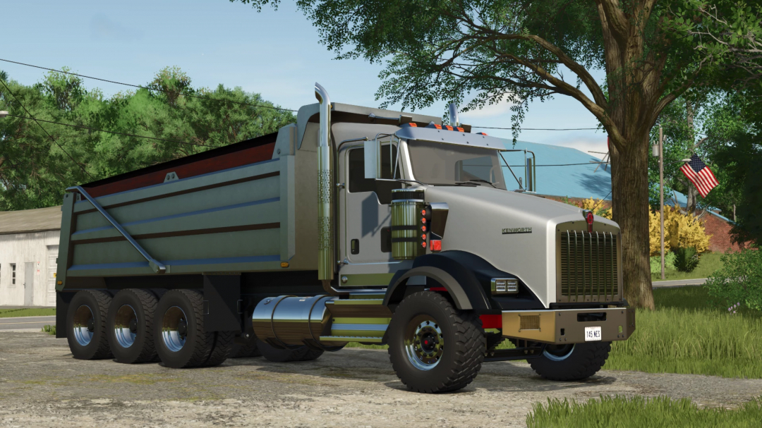 Farming Simulator 25 mod - Kenworth T800 Dumper v1.1.0.0, a realistic truck for hauling in Farming Simulator 25.