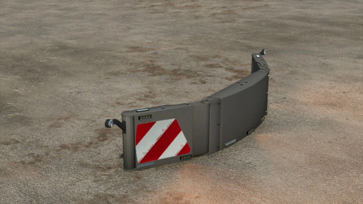fs25-mods, Farming Simulator 25 mod: Tampon Weight v1.0.0.0, a realistic weight mod for farming trailers, seen on a textured ground.