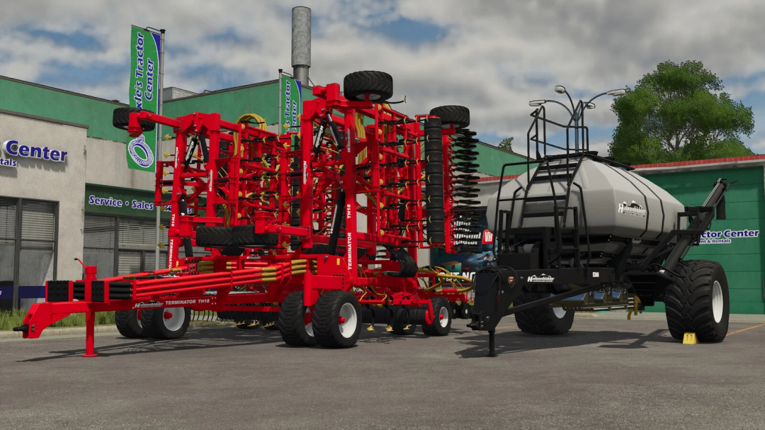 Hatzenbichler Terminator 18 / TH 1400 farming mod from Farming Simulator 25, displayed at Tractor Center.