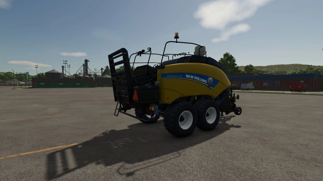 Farm sim mod: New Holland BB1290 baler, realistic mod for Farming Simulator 25, for agriculture and farming activities.