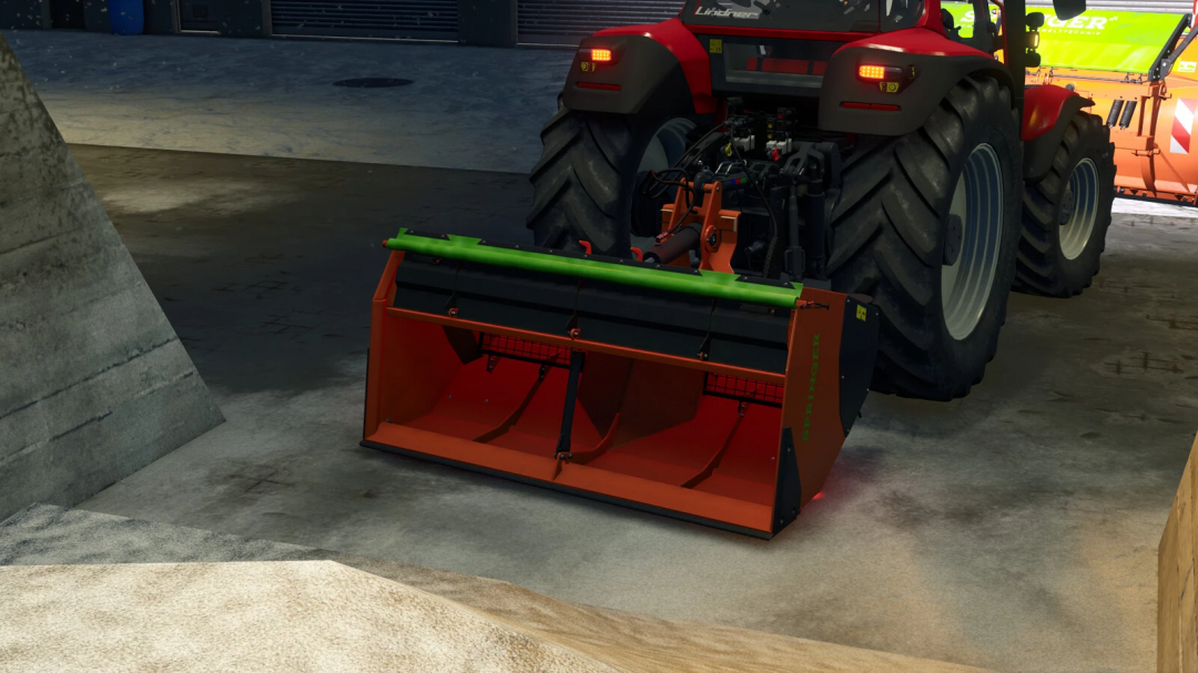 Farming Simulator 25 mod featuring the Springer Winter Equipment Pack v1.0.0.0, a snow removal attachment for tractors.