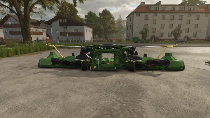 fs25-mods, Farming Simulator 25 mod: Claas Orbis 900, a detailed green forage harvester attachment for FS25 farming gameplay.