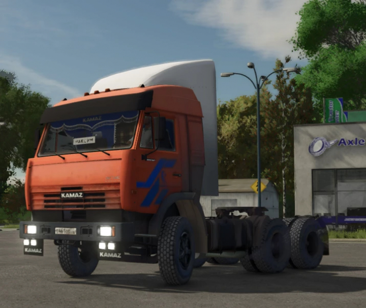 fs25-mods, Farming Simulator 25 mods: KamAZ 54115 truck in Farming Simulator 25 game with detailed design and custom features.