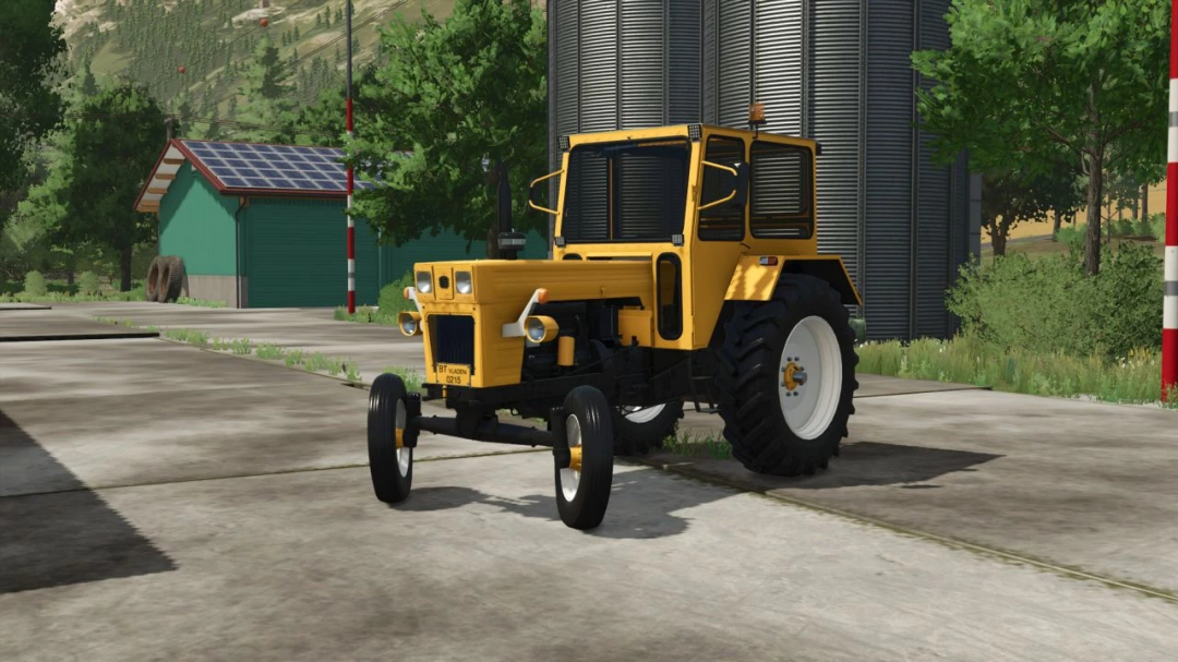 Farming Simulator 25 mods: UTB Universal 650 BGC v1.0.0.0 tractor in a farmyard setting.