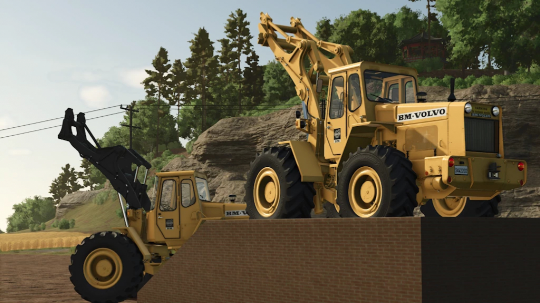 Farming Simulator 25 mods: Volvo LM 845 Rust Edition 1.0.0.0 is a detailed mod featuring a vintage-style construction loader in Farming Simulator 25.