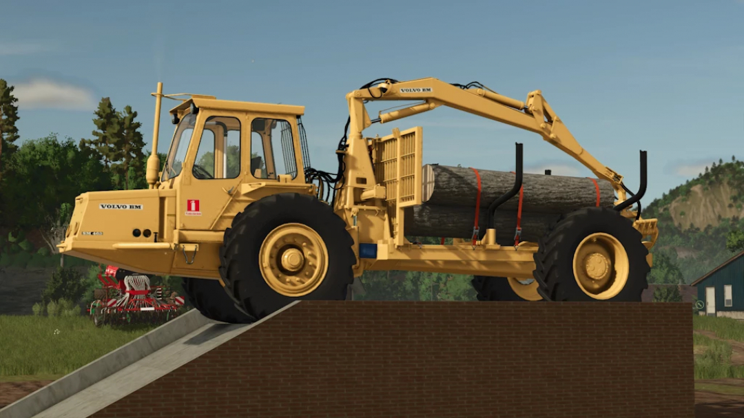 Farming Simulator 25 mod: Volvo SM 462 Rust Edition 1.0.0.0 logging wheel loader with rusted details.