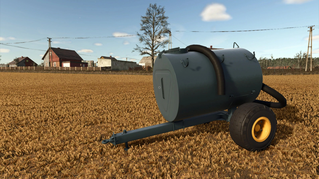 Farming Simulator 25 mod: ZJV-F-3.0 v1.0.0.1 liquid fertilizer tank in a field, optimized for FS25 mods.