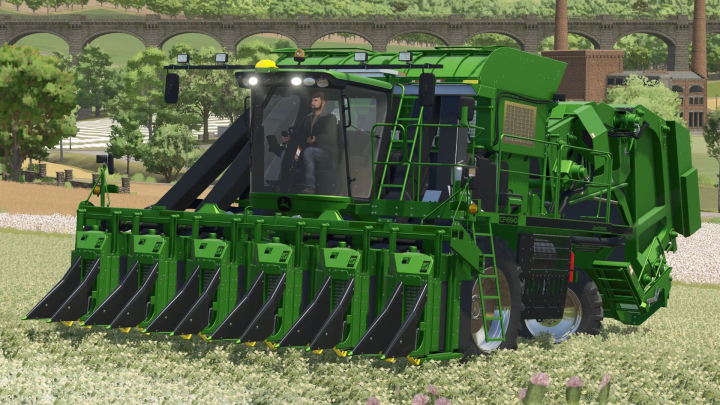 fs25-mods, Farming Simulator 25 mod featuring a John Deere CP690 harvesters, detailed farming machinery from FS25 mods.