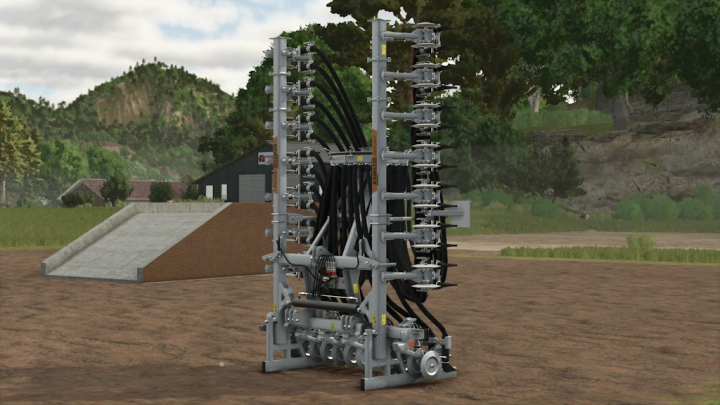 fs25-mods, Farming Simulator 25 mod: Kaweco Opti-Ject 800 seed drill in a field setting, showcasing agricultural machinery for FS25 mods.