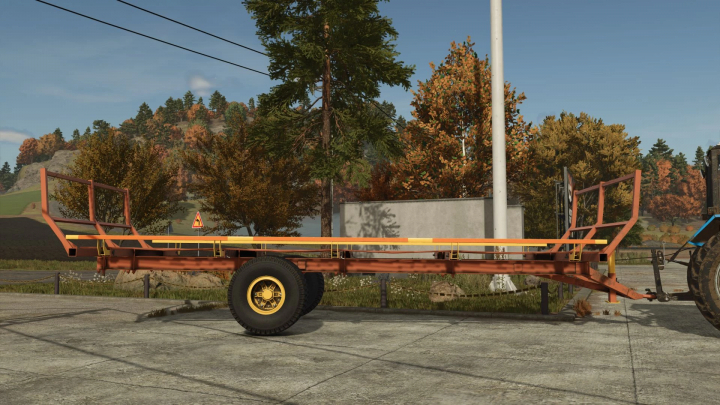 fs25-mods,  Farming Simulator 25 mod: Samopal Bale v1.0.0.0 trailer for transporting bales.