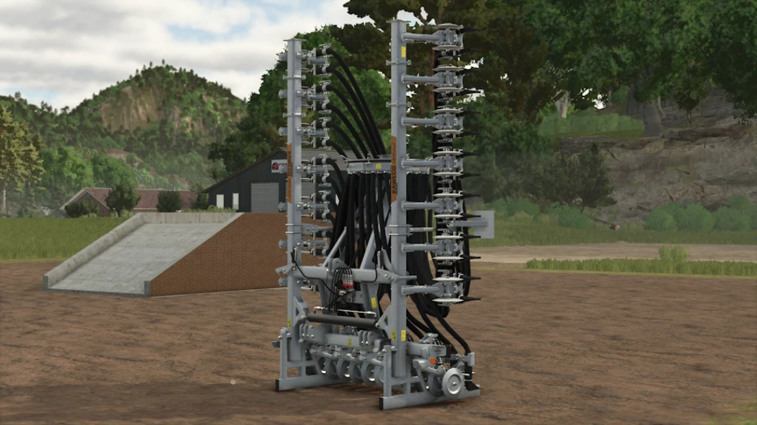 Farming Simulator 25 mod: Kaweco Opti-Ject 800 seed drill in a field setting, showcasing agricultural machinery for FS25 mods.