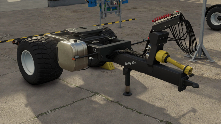 fs25-mods, Farming Simulator 25 mod: Krampe Dolly 10L trailer with hydraulic system, designed for asset transport.