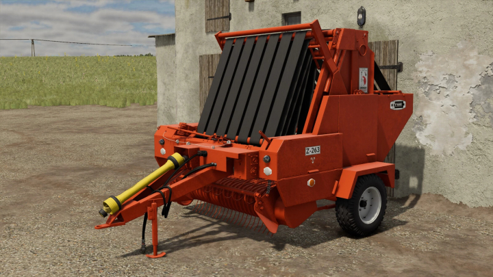 fs25-mods,  Farming Simulator 25 mods: Sipma Z-263 forage harvester attachment in a farm setting.