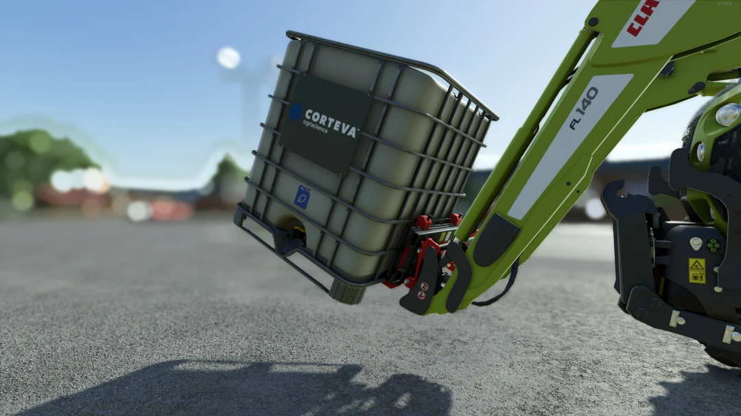 Farming Simulator 25 mod: Igland FL95 log trailer attached to a forestry vehicle, ideal for wood transport.