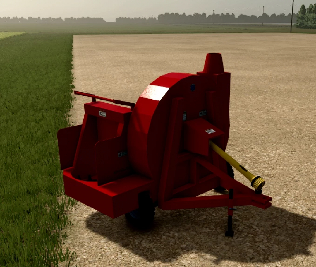 Farming Simulator 25 mods - New Holland F62B Silage Blower v1.0.0.0, a red silage blower for efficient forage distribution in Farming Simulator 25.