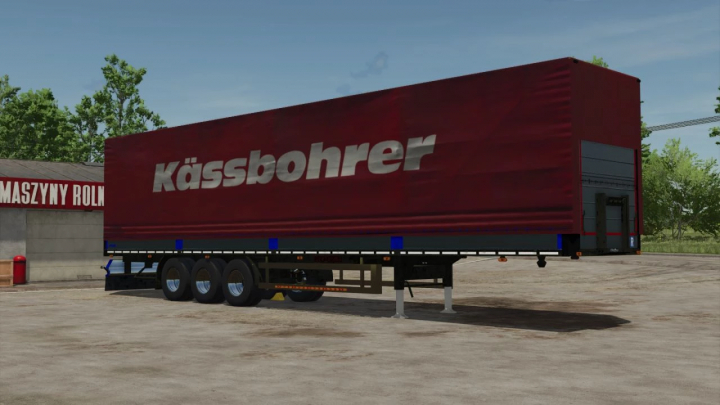 fs25-mods,  Kässbohrer trailer mod for Farming Simulator 25, part of the FS25 mods, Kögel / Kässbohrer Trailer Pack 2 v1.0.0.0.