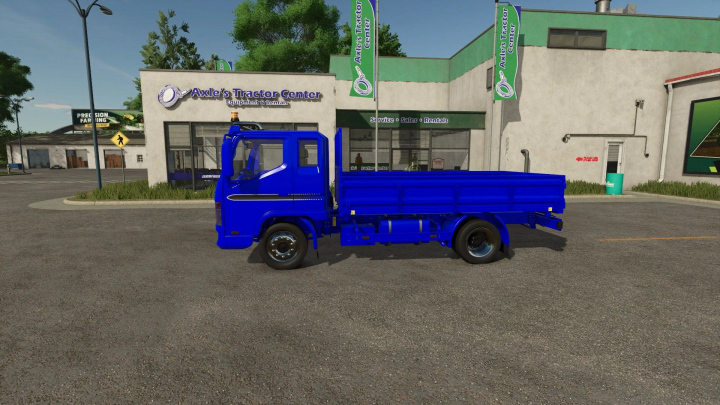 fs25-mods,  Blue pickup truck mod from Farming Simulator 25, featured at Axle's Tractor Center, a Farming Simulator 25 mod.