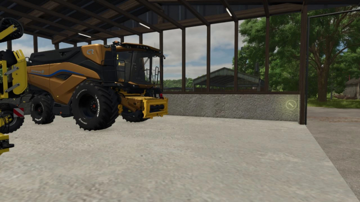 fs25-mods,  Farming Simulator 25 mod showcasing a farm shed from the Sheds Pack v1.0.0.0 for FS25 mods.