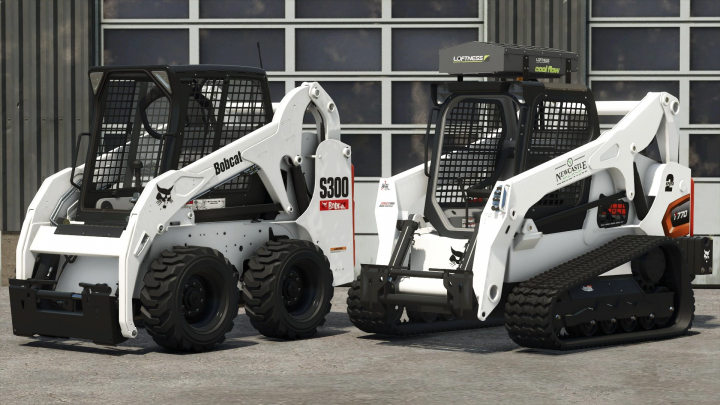 fs25-mods, FS25 mods: Bobcat S300 and T770 compact loaders in Farming Simulator 25.