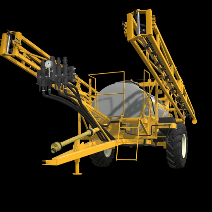fs25-mods, Farming Simulator 25 mods: FS25 Chafer Sprayer v1.0.0.0, a large yellow crop sprayer with extendable booms and a tank, designed for efficient field spraying.