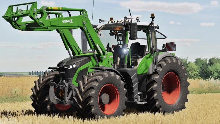 fs25-mods, Fendt 600 Vario Gen7 Series tractor with front loader in Farming Simulator 25, a mod for realistic farming gameplay.