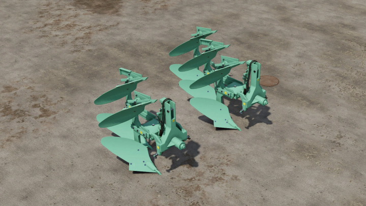 fs25-mods, Farming Simulator 25 mods: Handcrafted Plow v1.0.0.0 on a dirt surface, used for soil cultivation in FS25.