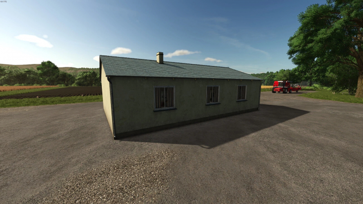 fs25-mods, Single Family Farmhouse v1.0.0.0 from FS25 mods in Farming Simulator 25, featuring a small rural house on a farm.
