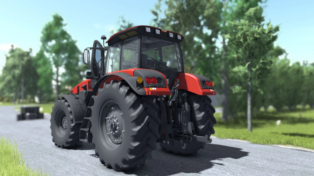 Farming Simulator 25 mod featuring the Belarus 3525 tractor, high detail, realistic agricultural vehicle, mod for Farming Simulator 25.
