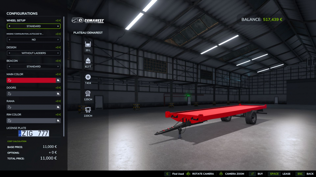 Demarest flatbed trailer V1.0