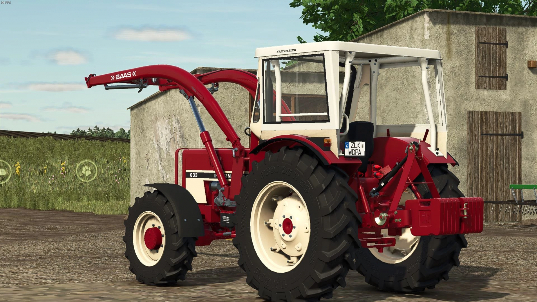 Farming Simulator 25 mod: IHC weight v1.0.0.0 on a tractor, part of FS25 mods collection.