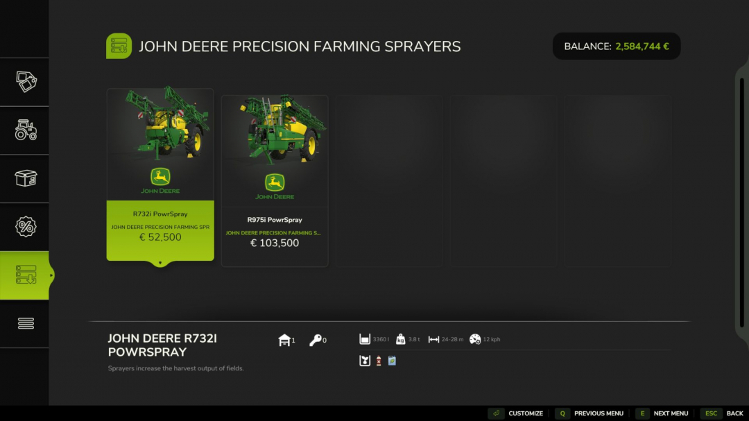 John Deere R732i / R975i V1.3