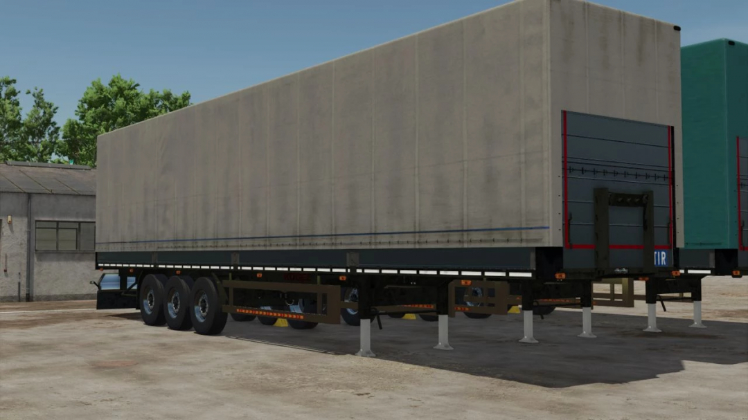 FS25 mod: KÖGEL Trailer pack 3 v1.0.0.0, large industrial trailer with multiple axles, for Farming Simulator 25.