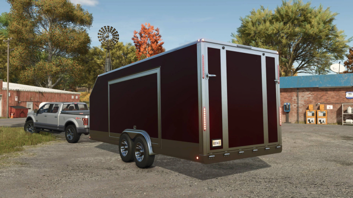 fs25-mods, 2 Axle Enclosed Trailer v2.0