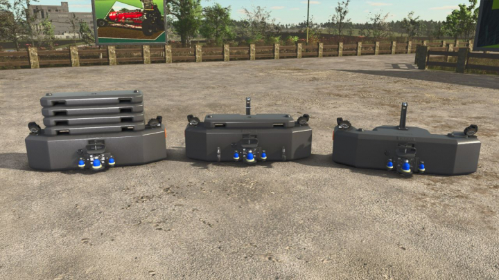 fs25-mods,  Hi-Vis LED-Lights Tractor Front Weight V1.0
