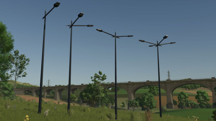 fs25-mods,  Moderns Street Lamps Prefab V1.0