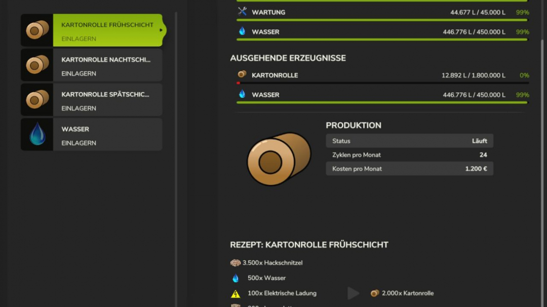 Cardboard production V1.0