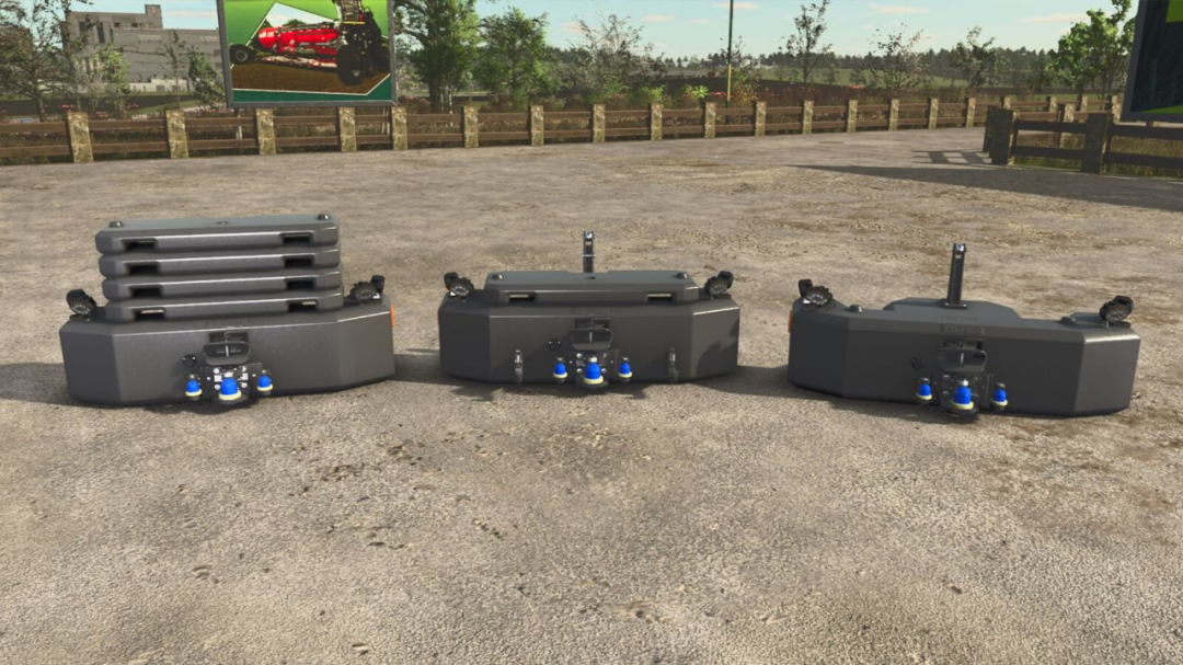Hi-Vis LED-Lights Tractor Front Weight V1.0