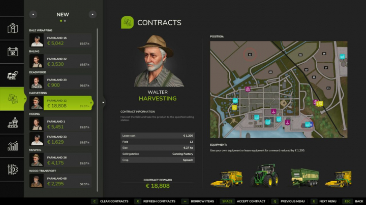 fs25-mods, Contracts Plus V1.0.0.2