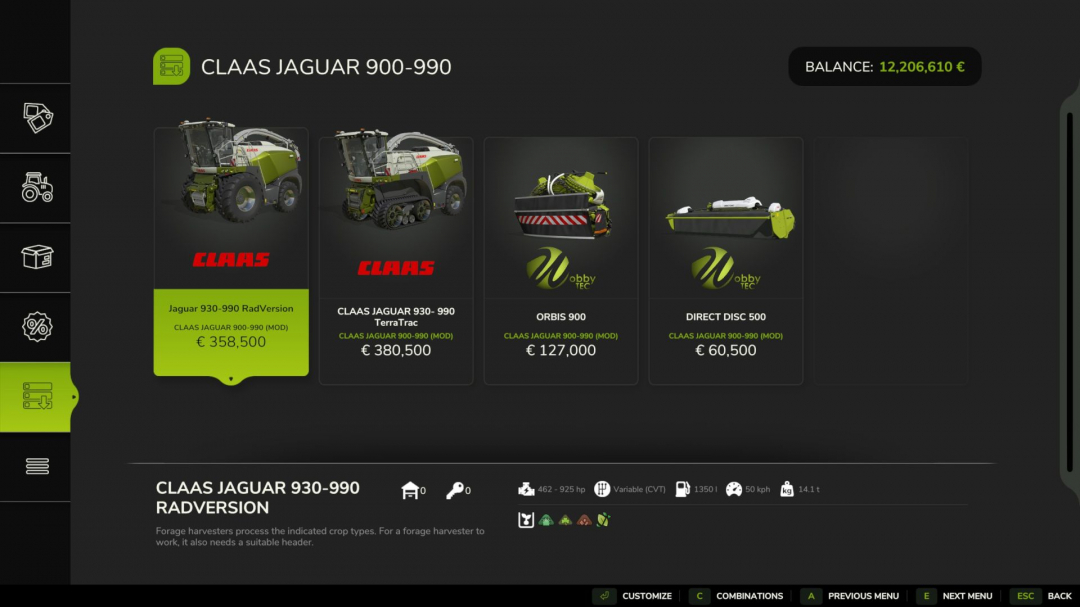 CLAAS Jaguar 930 – 990 V1.0.0.1