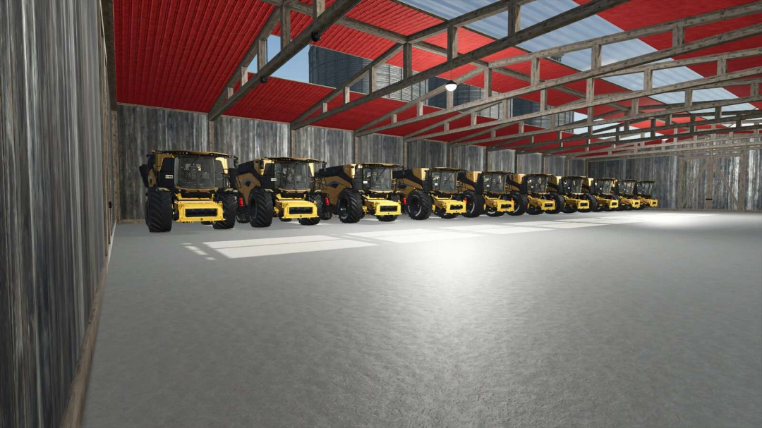 Pack Of Five Rustic Machine Sheds v1.1