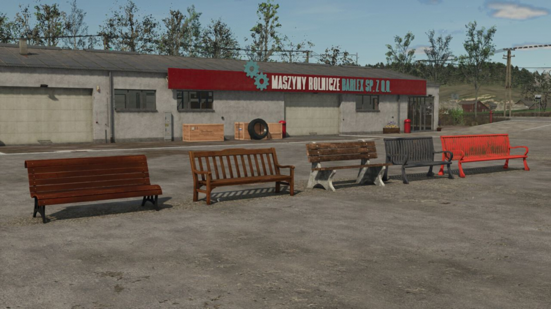 Placeable Benches Pack v1.0