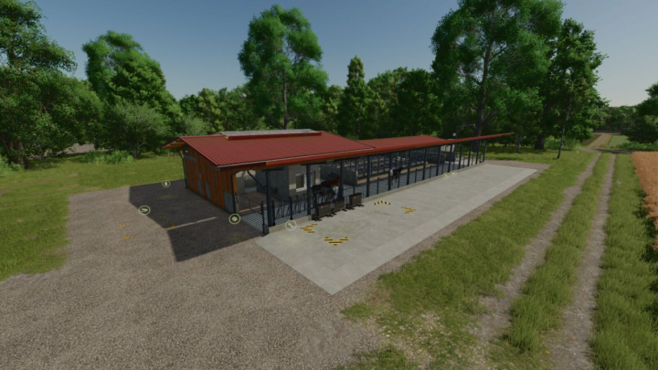 fs25-mods, Cow Barn Dairy Production V1.0