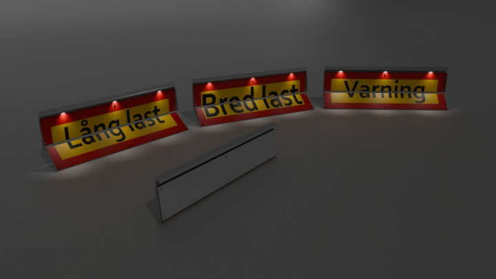 fs25-mods, Swedish Warning Signs Prefab V1.0