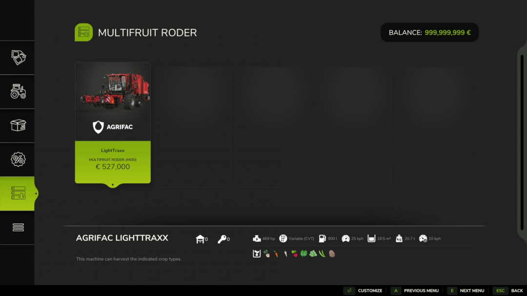 Agrifac Lighttraxx Multifruits V1.0