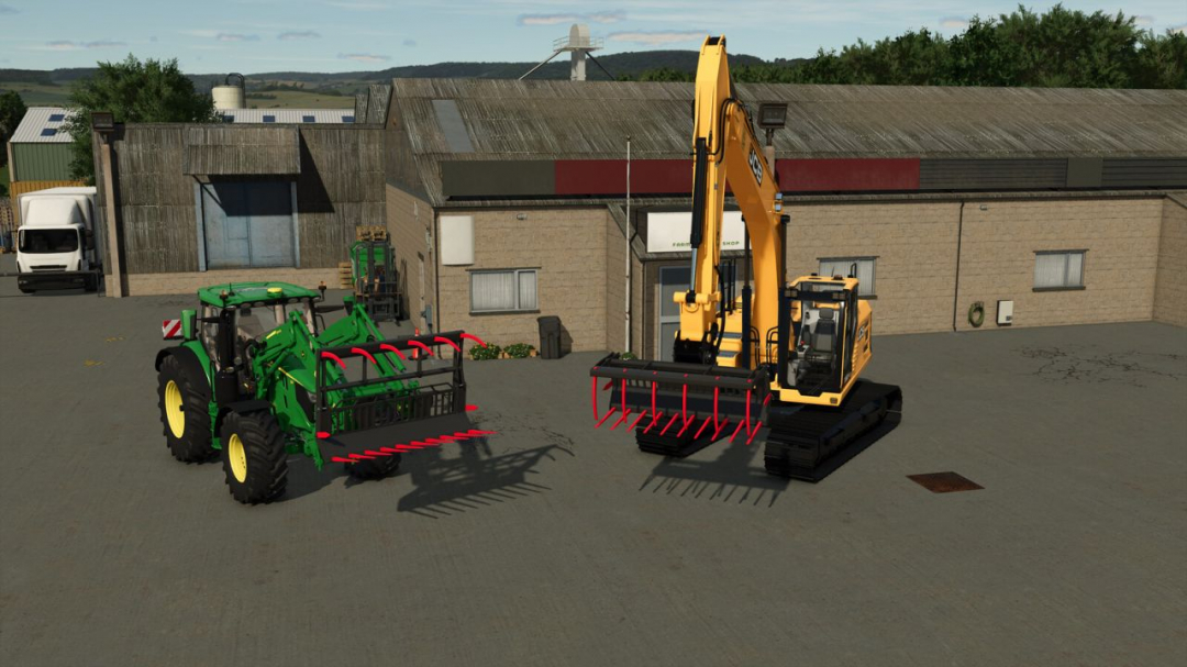 Excavator/Frontloader Manure Grab V1.0