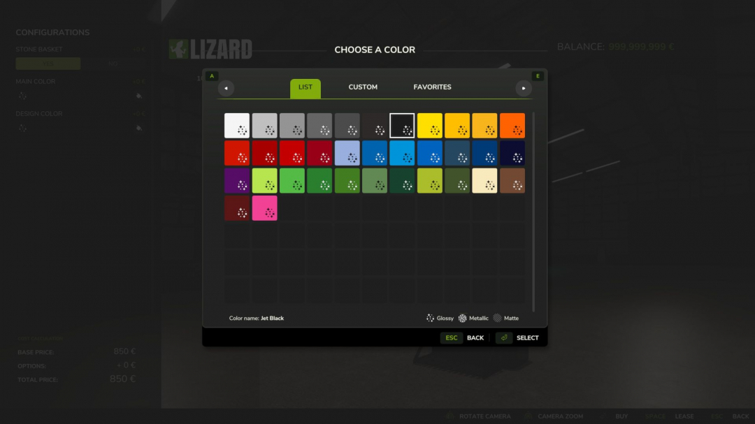 Lizard 1050 KG Weight V1.0